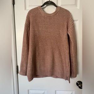 Forever 21 Pink Chunky Knit Sweater. Size medium